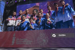 Luciano García; Marcos Sarraute; Leandro Rodas; Martín Zócalo. XIII Juegos Suramericanos Santa Fe 2026.