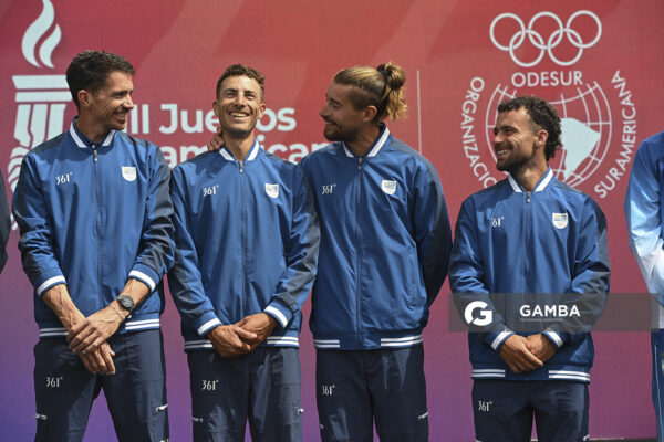 Leandro Salvagno, Felipe Klüver, Martín González y Bruno Cetraro. XIII Juegos Suramericanos Santa Fe 2026.