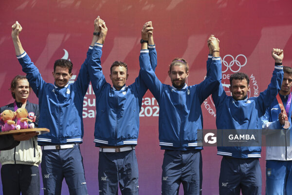 Leandro Salvagno, Felipe Klüver, Martín González y Bruno Cetraro. XIII Juegos Suramericanos Santa Fe 2026.