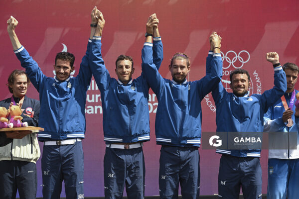 Leandro Salvagno, Felipe Klüver, Martín González y Bruno Cetraro. XIII Juegos Suramericanos Santa Fe 2026.