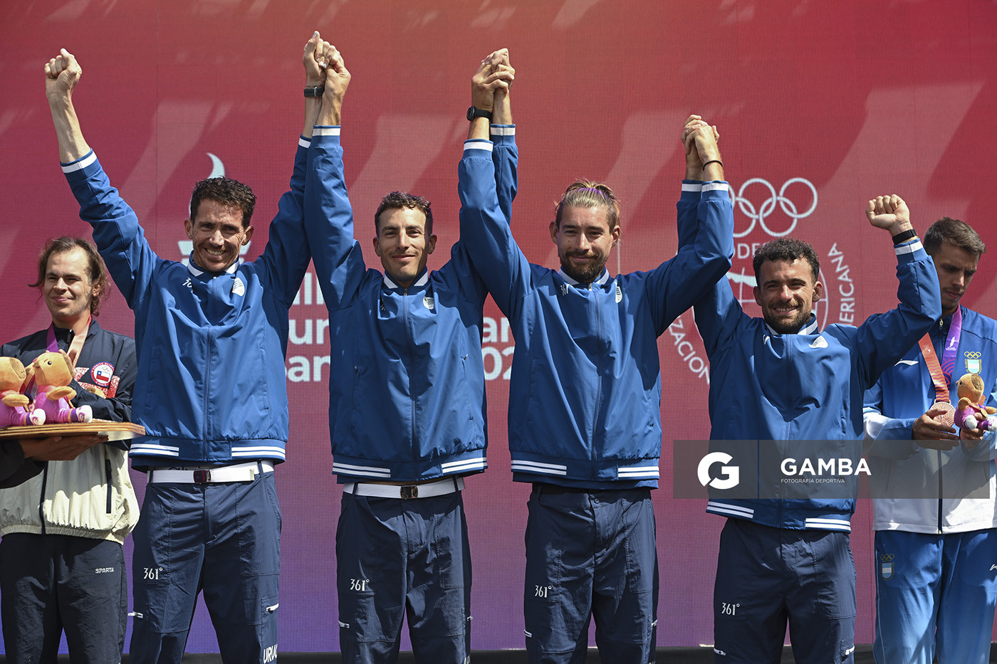 Leandro Salvagno, Felipe Klüver, Martín González y Bruno Cetraro. XIII Juegos Suramericanos Santa Fe 2026.