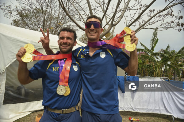 Bruno Cetraro y Felipe Klüver. XIII Juegos Suramericanos Santa Fe 2026.