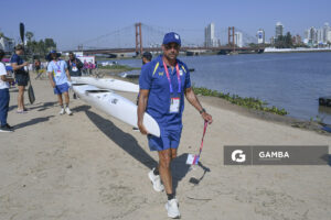Jorge Ferrier entrenador de la selección de canotaje de Uruguay. XIII Juegos Suramericanos Santa Fe 2026.