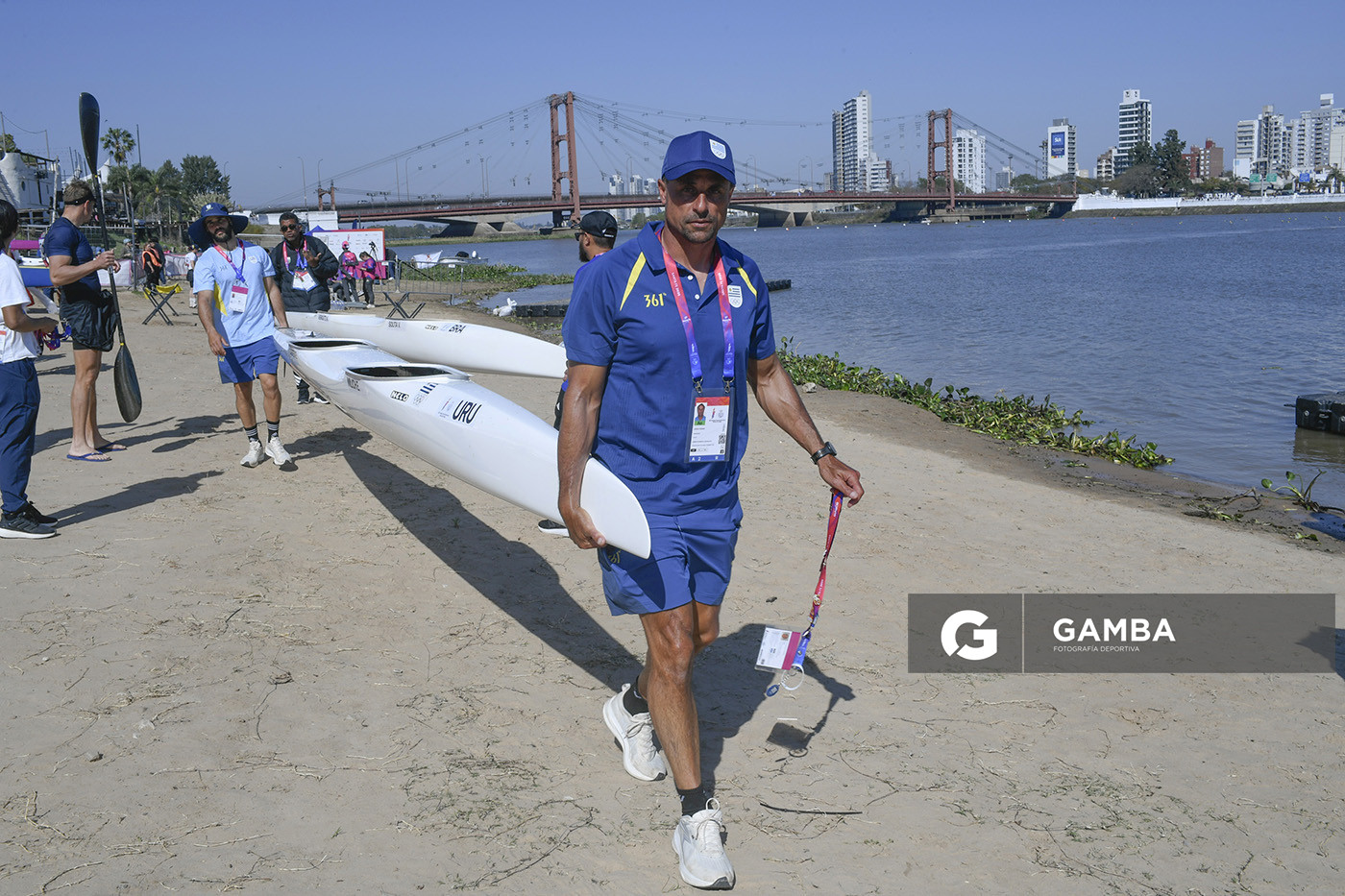 Jorge Ferrier entrenador de la selección de canotaje de Uruguay. XIII Juegos Suramericanos Santa Fe 2026.
