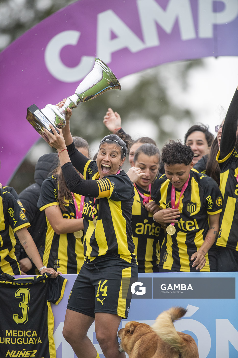 Peñarol Campeón. Campeonato Uruguayo Femenino. Complejo Rentistas.