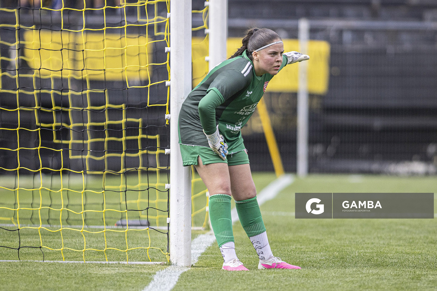 Luana Silveira, golera de San Jacinto Albion, Campeonato Uruguayo Femenino. Estadio Campeón del Siglo.