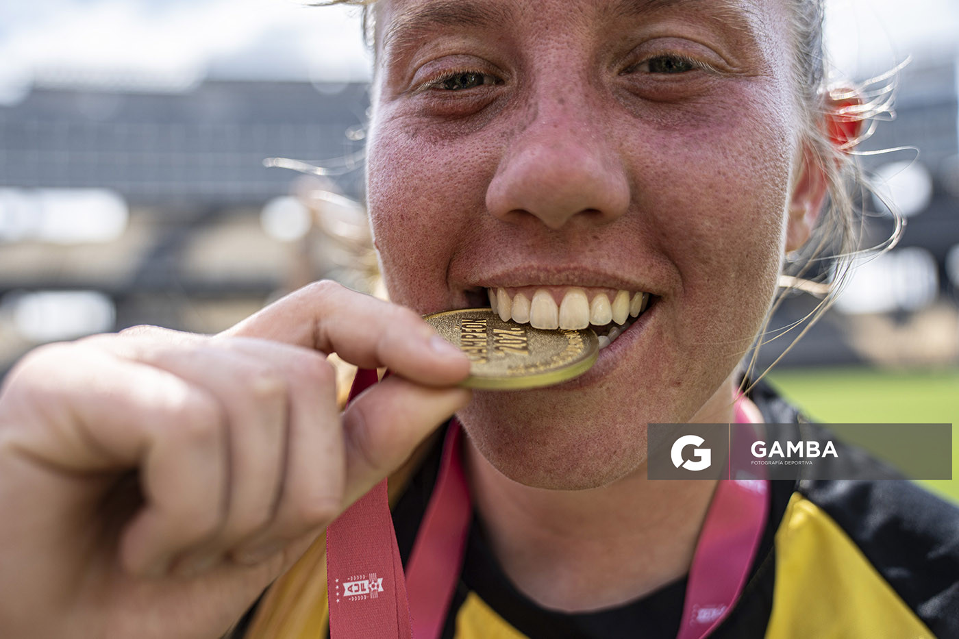 Oriana Omento. Peñarol Campeón. Campeonato Uruguayo Femenino. Estadio Campeón del Siglo.