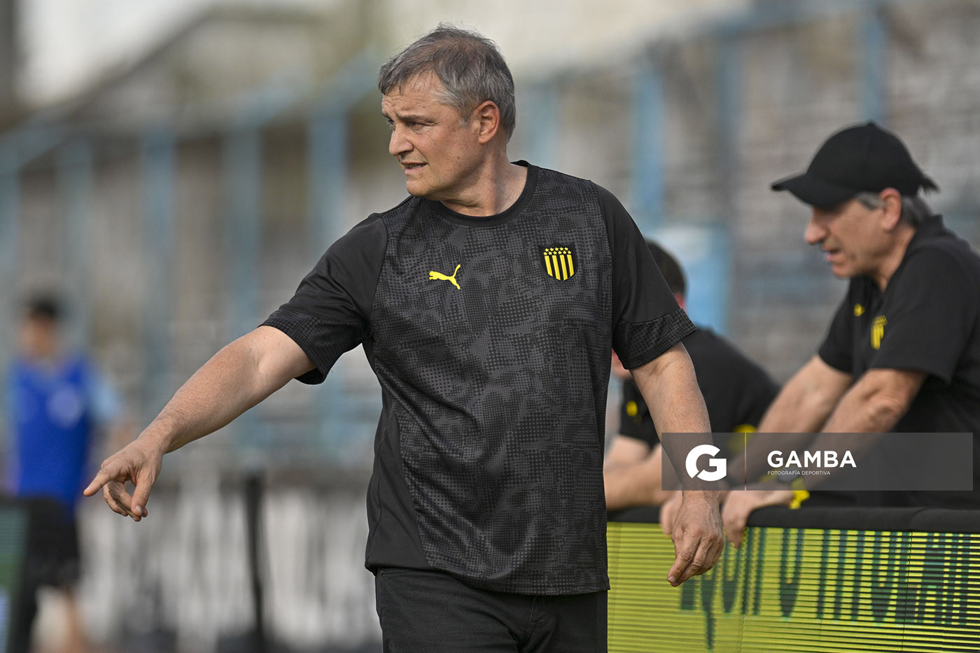 Diego Aguirre, director técnico de Peñarol, Liga AUF Uruguaya. Estadio Luis Tróccoli.