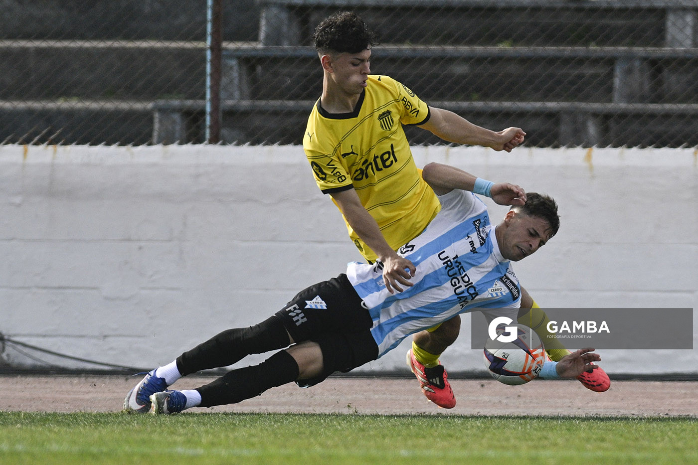 Nahuel Arena, de Cerro, Liga AUF Uruguaya. Estadio Luis Tróccoli.