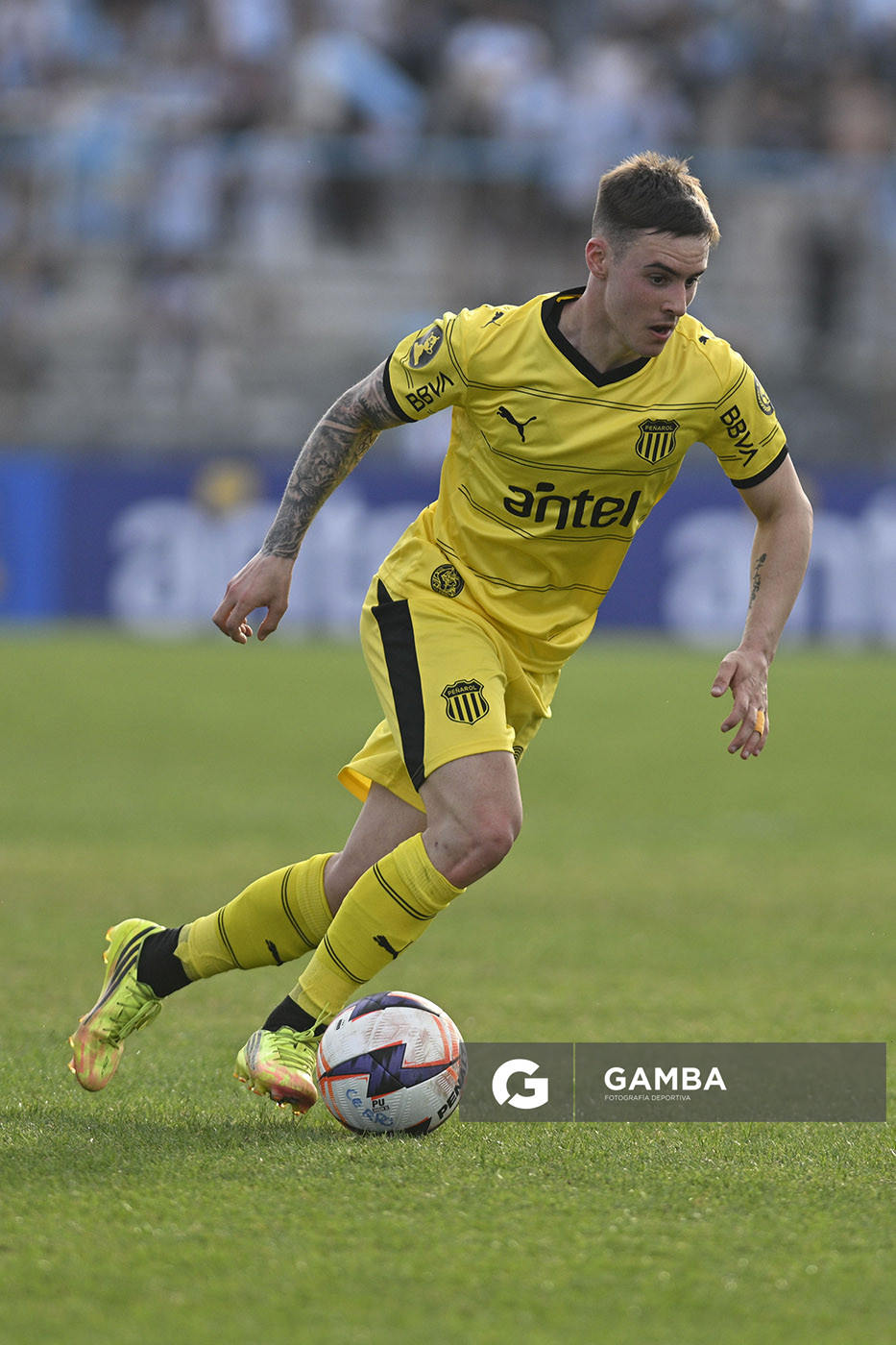 Leandro Umpiérrez, de Peñarol, Liga AUF Uruguaya. Estadio Luis Tróccoli.