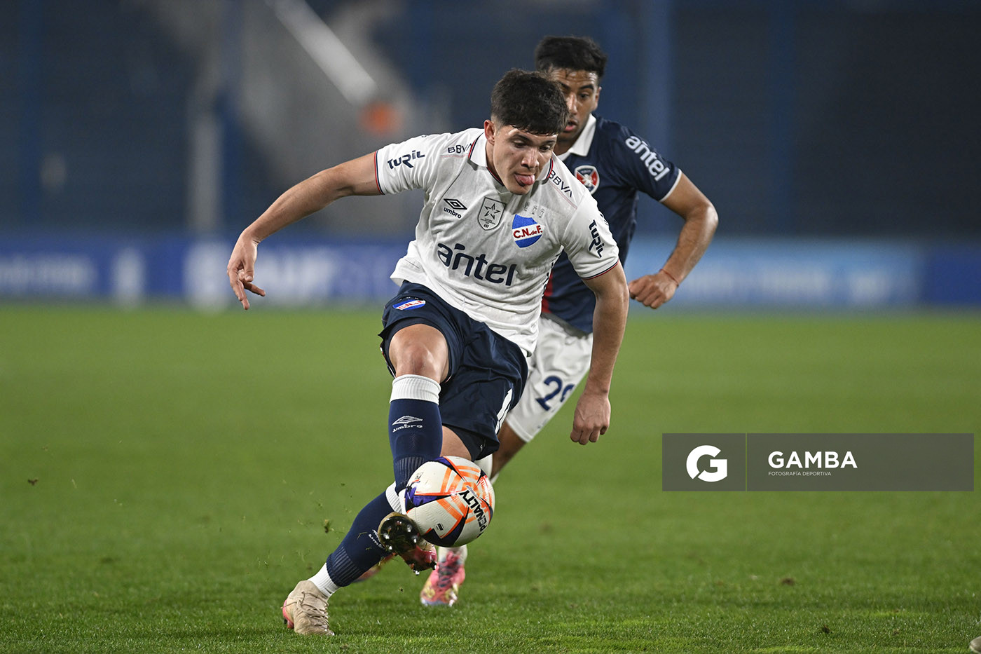 Pavel Núñez, de Nacional, Copa AUF Uruguay. Estadio Gran Parque Central.