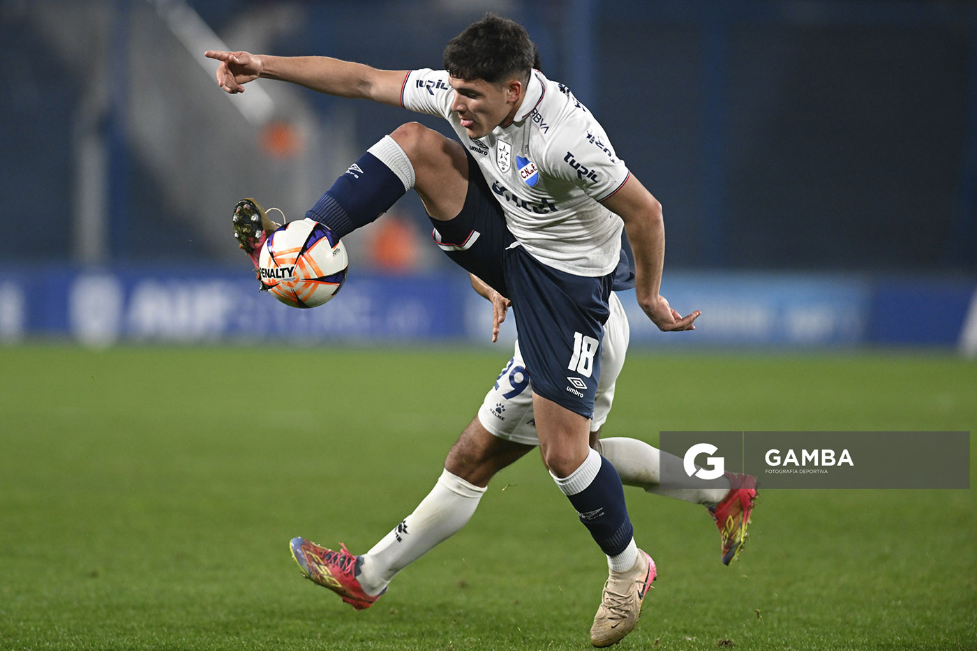 Pavel Núñez, de Nacional, Copa AUF Uruguay. Estadio Gran Parque Central.