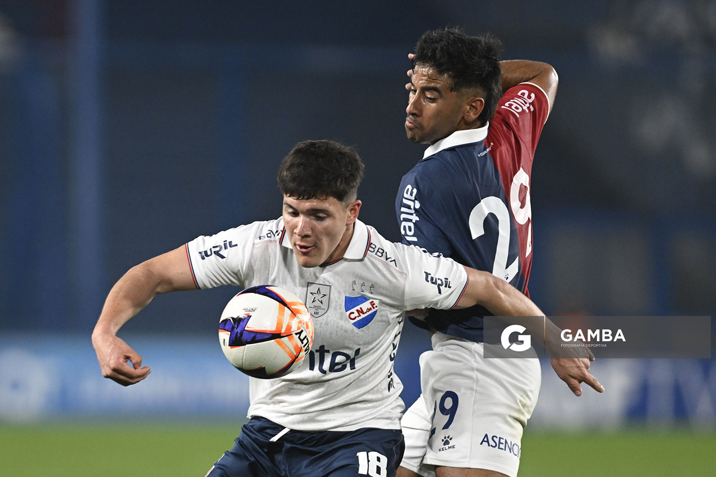 Pavel Núñez, de Nacional, Copa AUF Uruguay. Estadio Gran Parque Central.