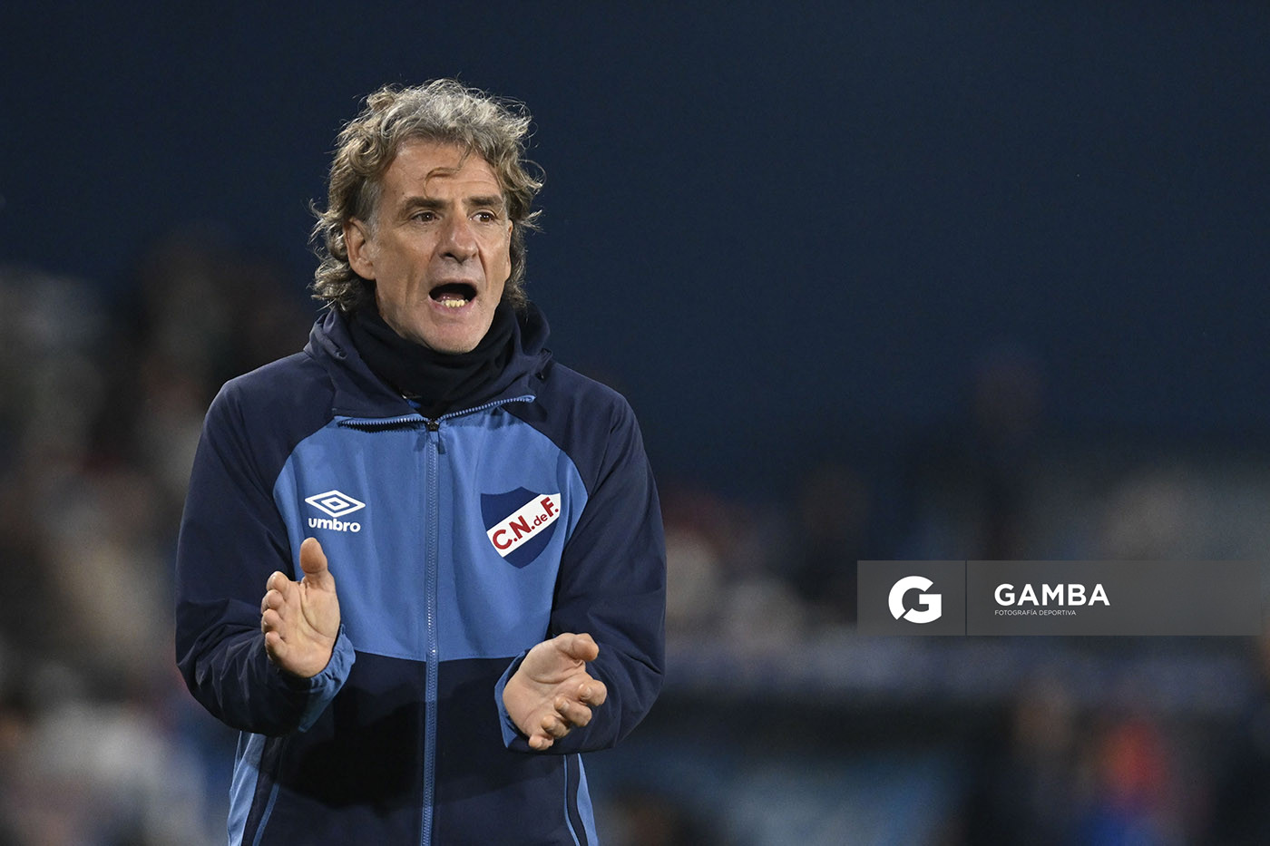 Daniel Carreño, director técnico de Nacional, Copa AUF Uruguay. Estadio Gran Parque Central.