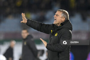 Diego Aguirre, director técnico de Peñarol, Liga AUF Uruguaya. Estadio Centenario.
