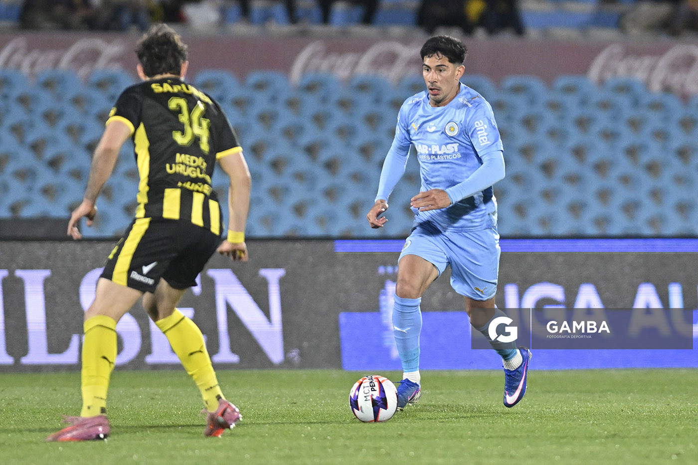 Salomón Rodríguez, de Montevideo City Torque, Liga AUF Uruguaya. Estadio Centenario.