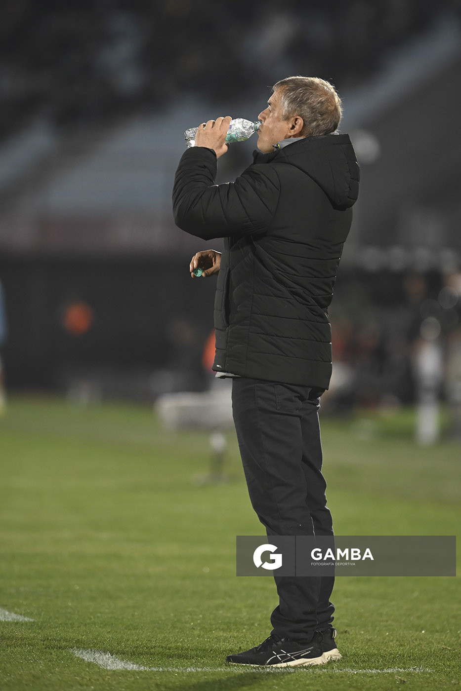 Diego Aguirre, director técnico de Peñarol, Liga AUF Uruguaya. Estadio Centenario.