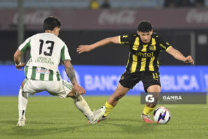 Cristian Leonel Jaime, de Peñarol, Liga AUF Uruguaya. Estadio Centenario.
