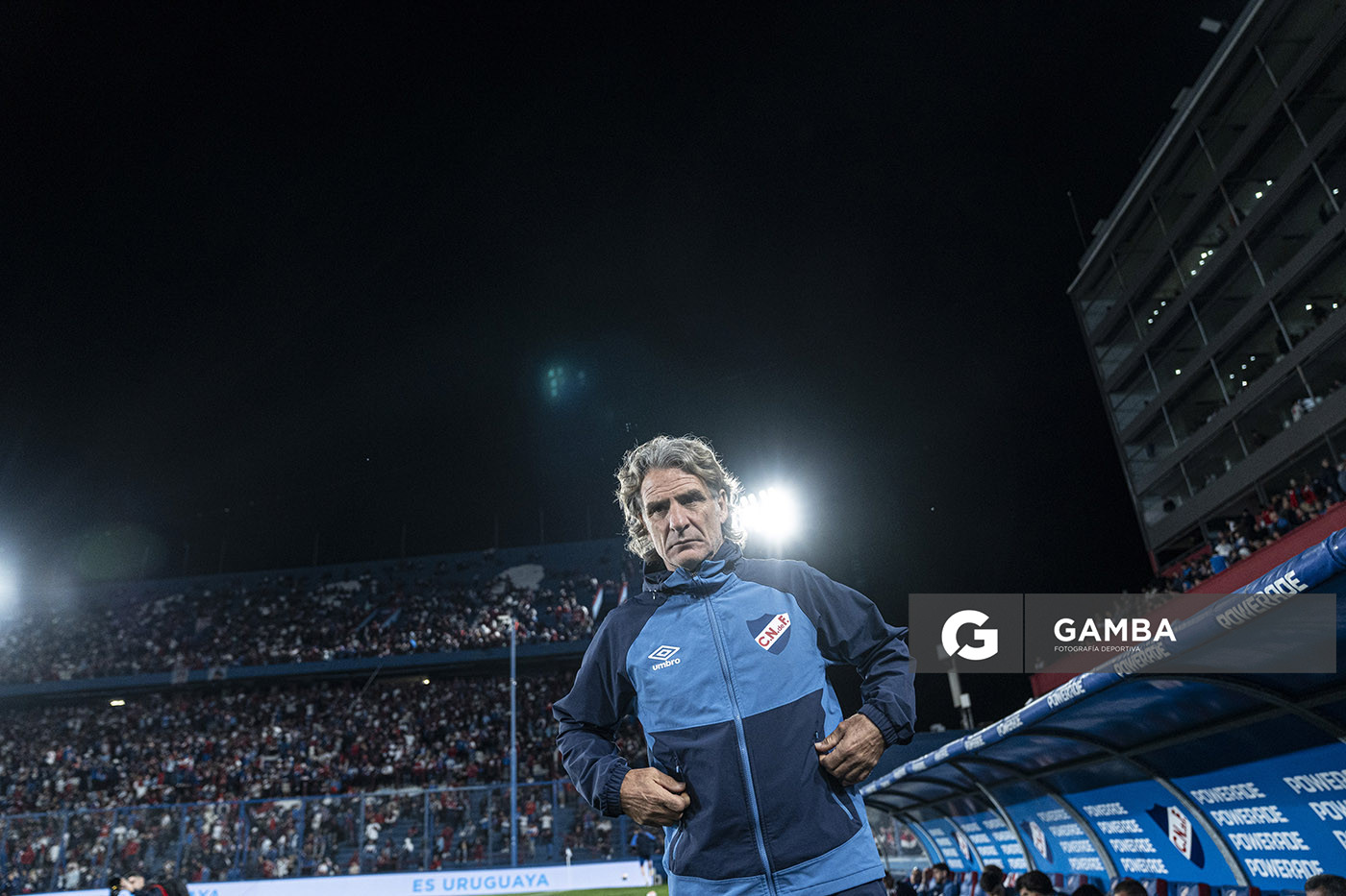 Daniel Carreño, director técnico de Nacional, Liga AUF Uruguaya. Estadio Gran Parque Central.