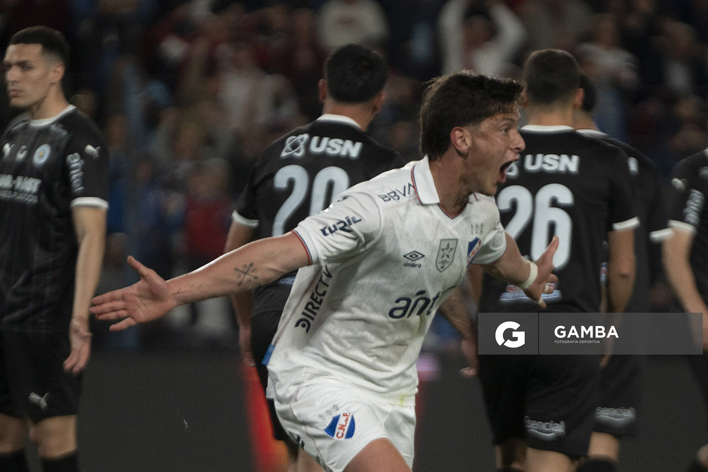 Tomás Viera, de Nacional, Liga AUF Uruguaya. Estadio Gran Parque Central.