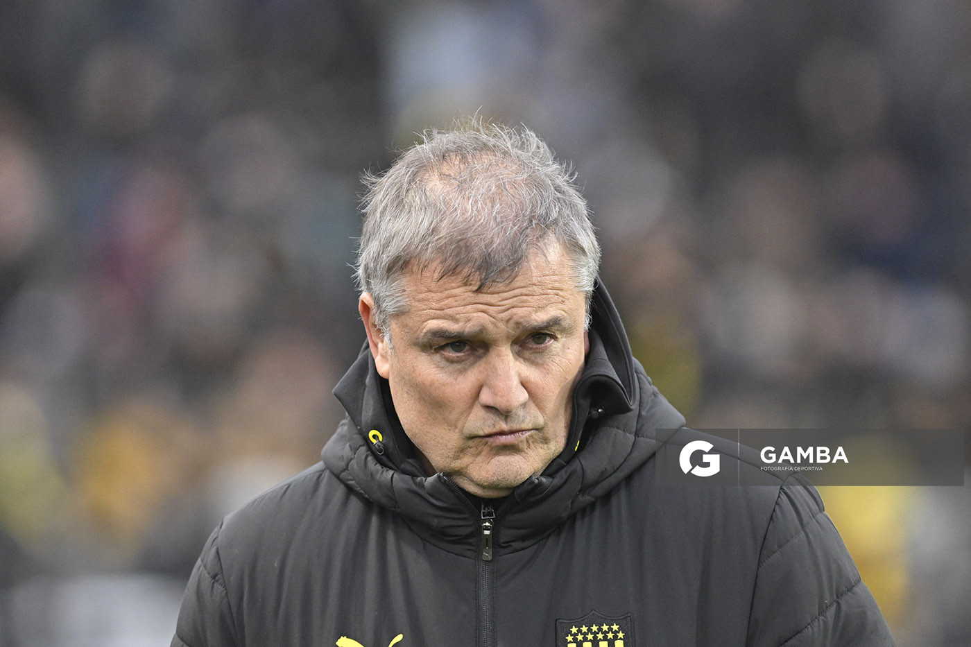 Diego Aguirre, director técnico de Peñarol, Liga AUF Uruguaya. Estadio Parque Alfredo V. Viera.