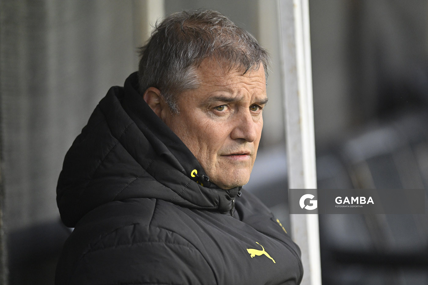 Diego Aguirre, director técnico de Peñarol, Liga AUF Uruguaya. Estadio Parque Alfredo V. Viera.