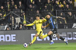 Matías Arezo, de Peñarol, Liga AUF Uruguaya. Estadio Parque Alfredo V. Viera.