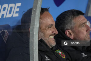 Gabriel Di Noia, director técnico de Deportivo Maldonado, Liga AUF Uruguaya. Estadio Gran Parque Central.