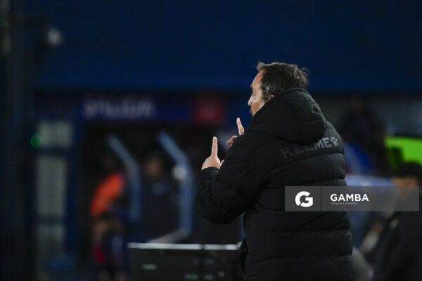 Gabriel Di Noia, director técnico de Deportivo Maldonado, Liga AUF Uruguaya. Estadio Gran Parque Central.