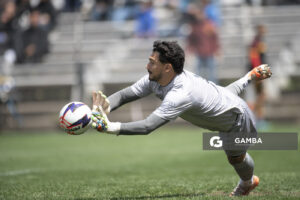 Renzo Bacchia, golero de Progreso, Liga AUF Uruguaya. Estadio Parque Alfredo V. Viera.