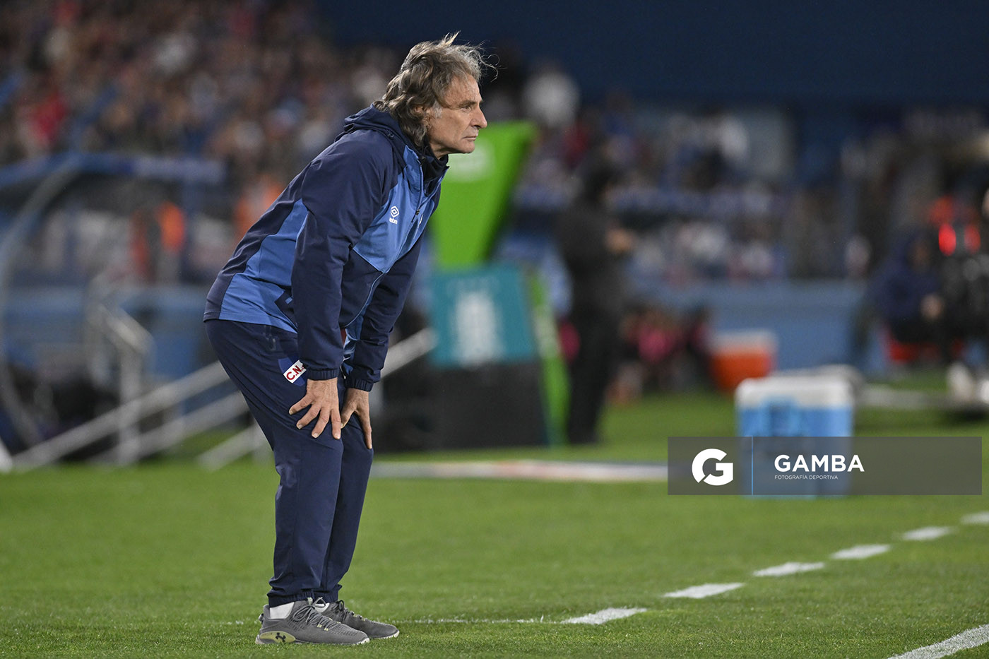 Daniel Carreño, director técnico de Nacional, Liga AUF Uruguaya. Estadio Gran Parque Central.