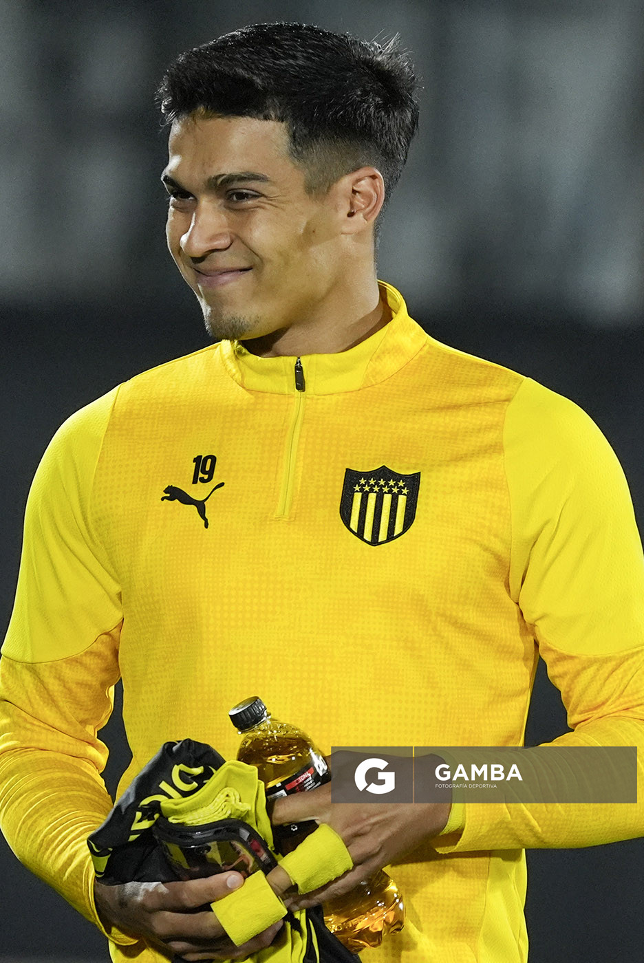 Matías Arezo, de Peñarol. Liga AUF Uruguaya. Estadio Centenario.