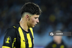 Cristian Leonel Jaime, de Peñarol, Liga AUF Uruguaya. Estadio Centenario.